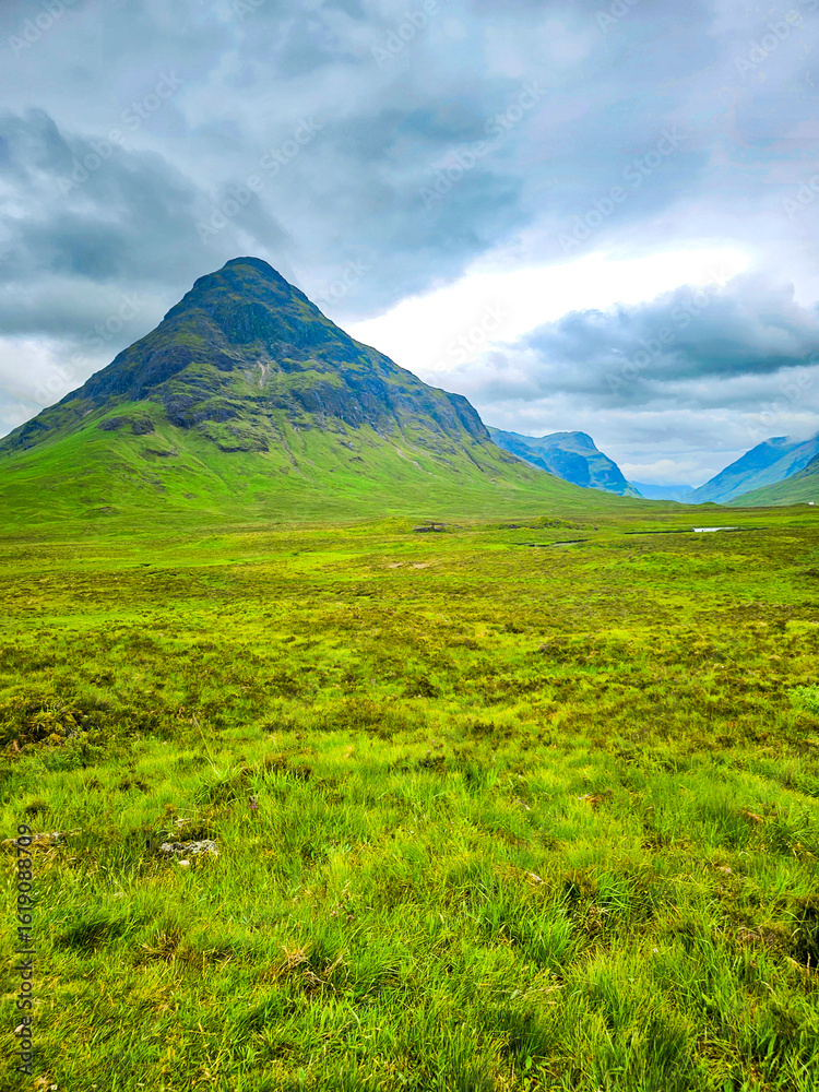 Fototapeta premium The Glen Coe Valley in Scotland Highlands