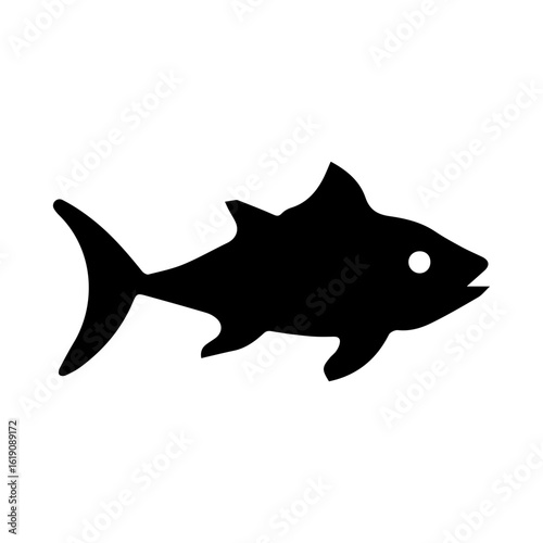 tuna fish glyph icon