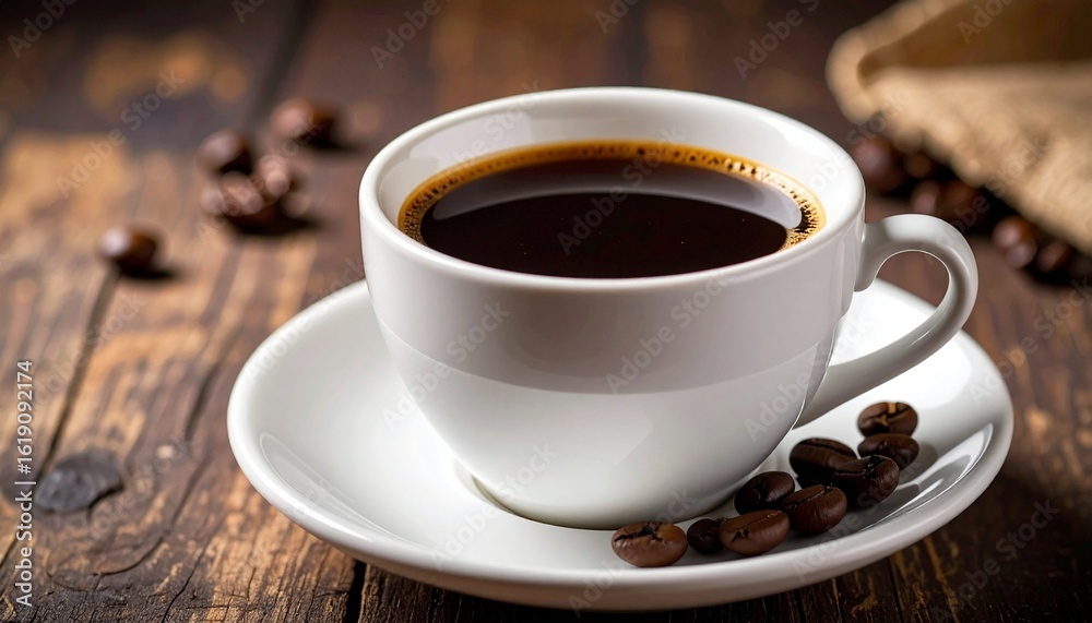 Fototapeta premium Taza de café generada con inteligencia artificial.