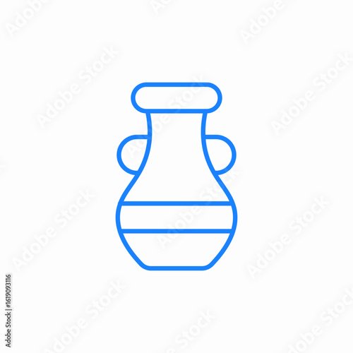 ceramic vase icon sign vector