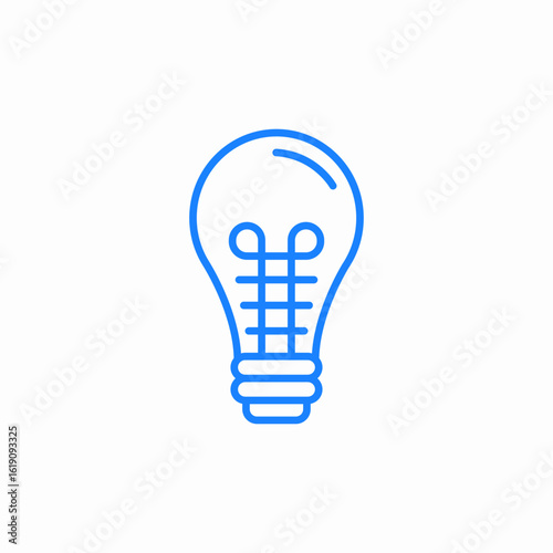 classic bulb icon sign vector
