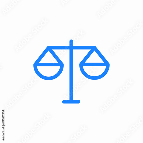 scales of justice icon sign vector