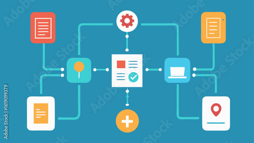 Diagnosis Workflow An infographic flowchart illustrating the steps of AI diagnostics from patient data input to diagnostic output with arrows and icons.