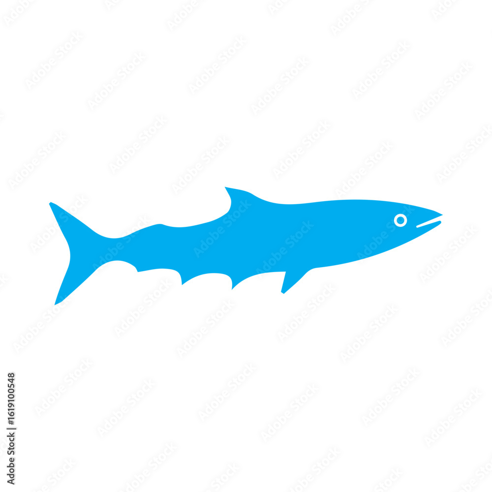 Obraz premium Mackerel colored icon