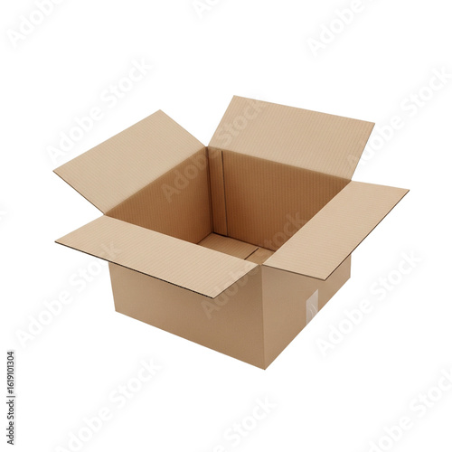 open cardboard box