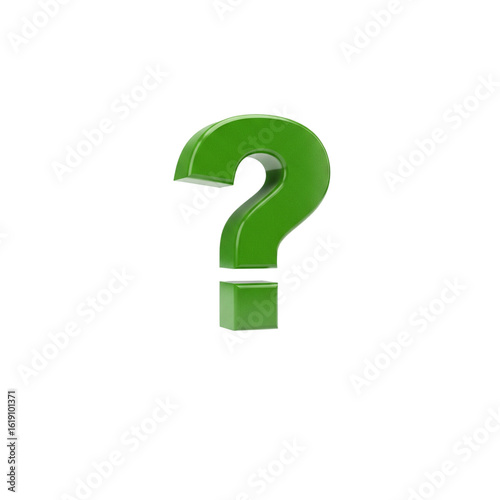 green question mark