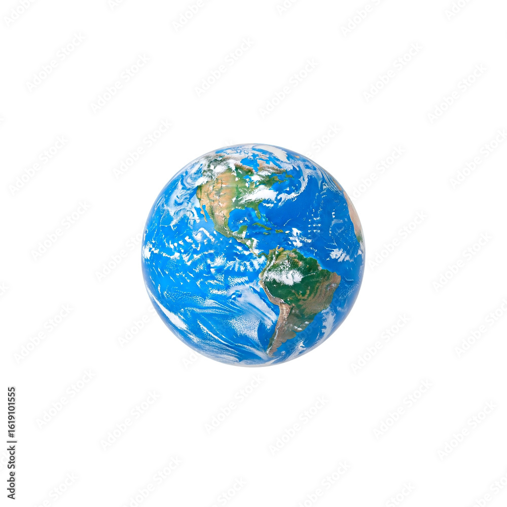 Fototapeta premium earth globe on white background
