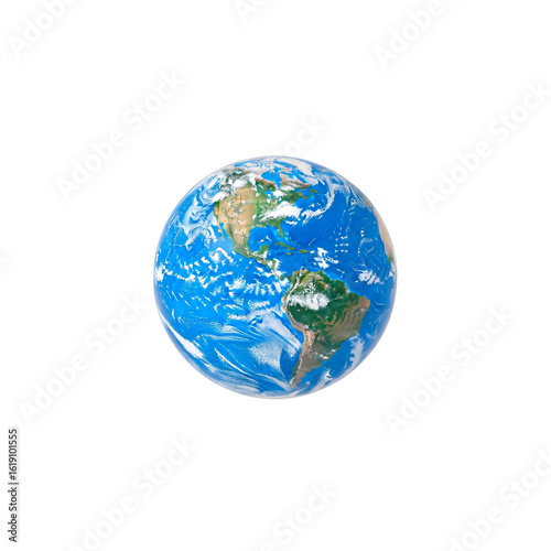 earth globe on white background