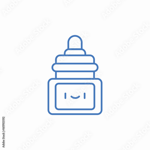 baby bottle cute icon sign vector