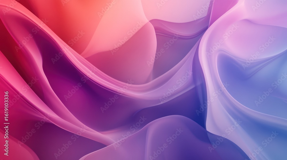 Fototapeta premium Ethereal Waves of Gradient Color: A Captivating Abstract Background