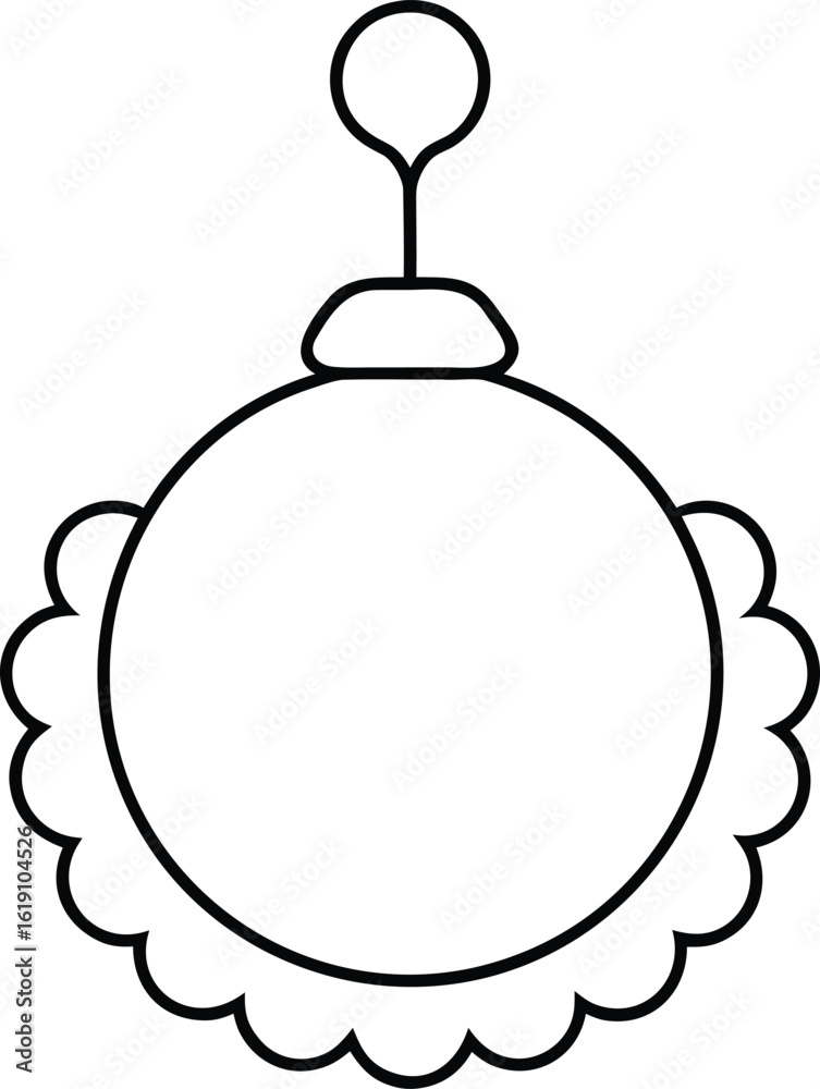 Fototapeta premium wreath hanger icon on transparent background