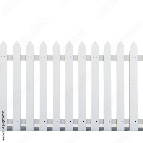 White wooden picket fence white background architecture. AI generated Image by rawpixel.