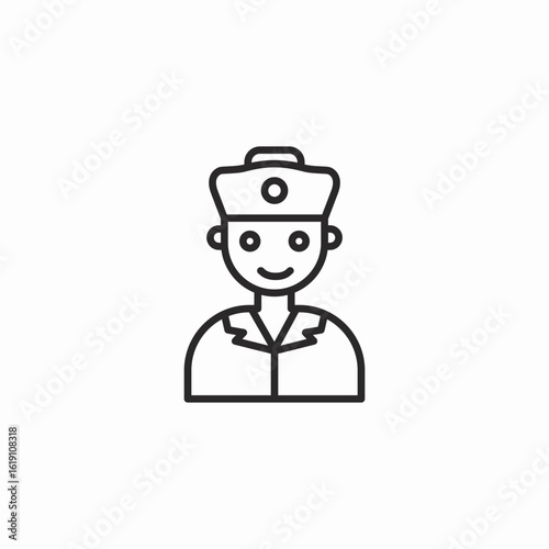 ship captain icon sign vector