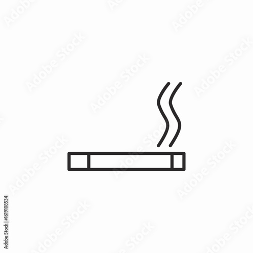 smoking cigarette icon sign vector