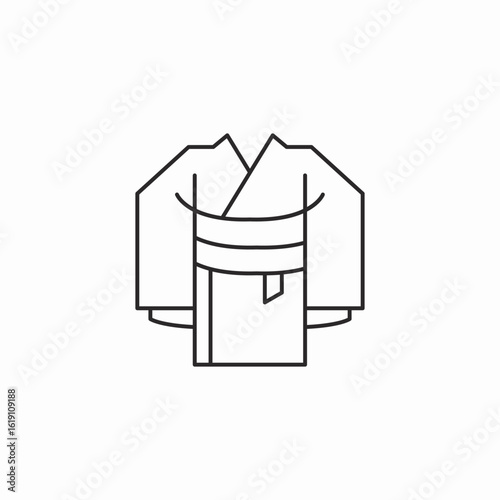 traditional robe icon sign vector