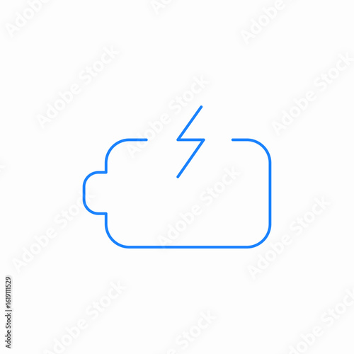 battery charging icon sign vector
