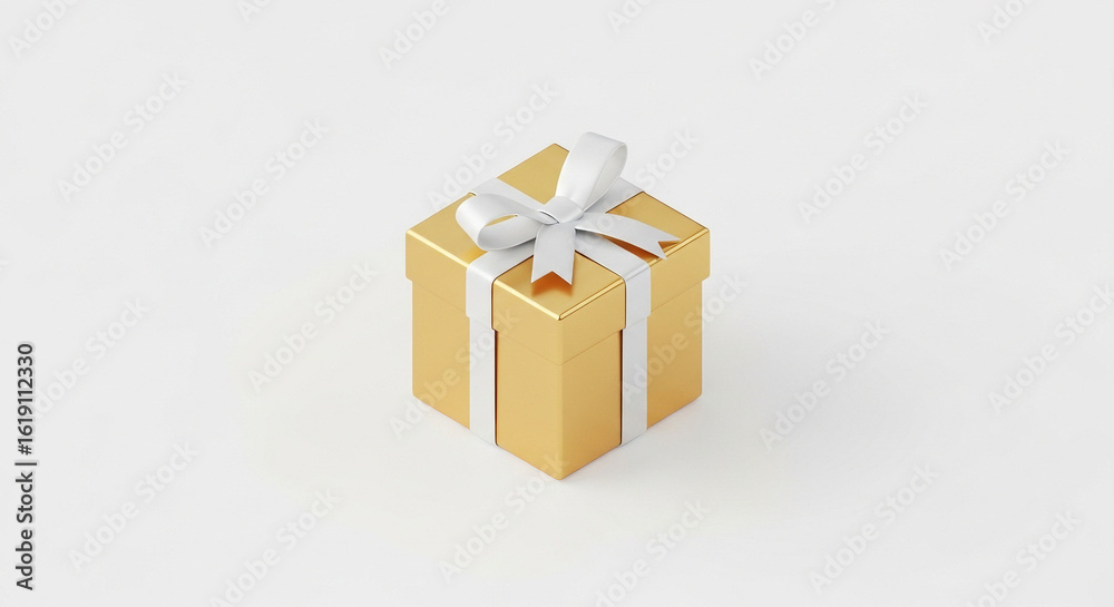 Obraz premium gold gift box