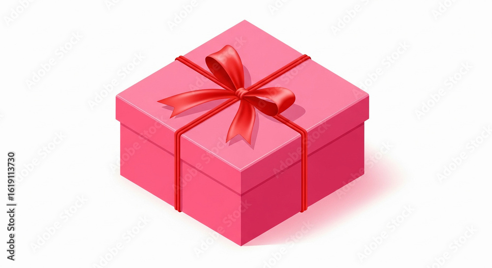 Obraz premium red gift box