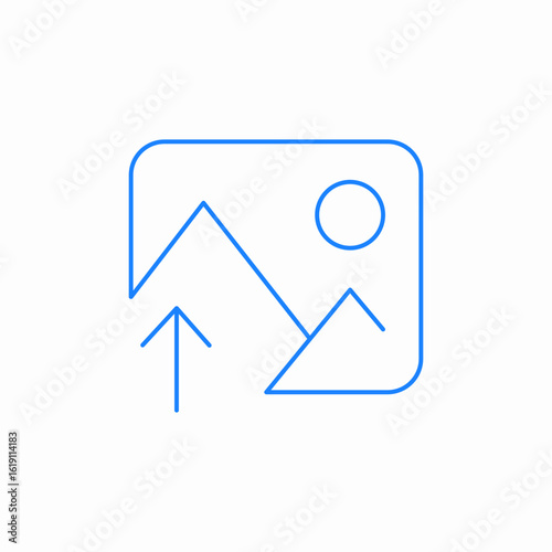 Free Download photo upload send image export file icon sign vector - GFXLoad