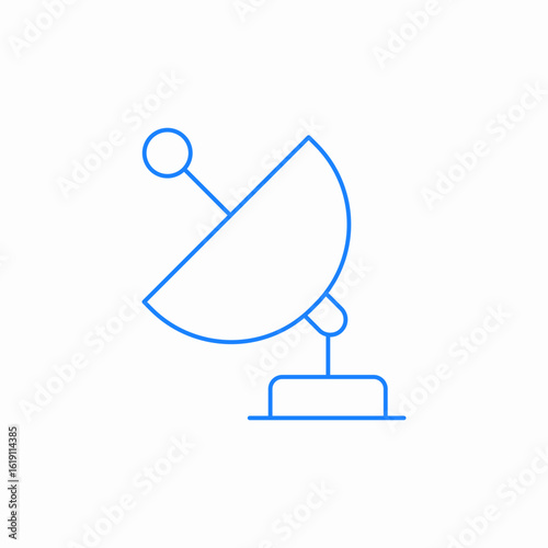 satellite antenna communication tv radar icon sign vector