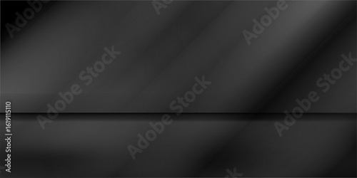 Art & IllustrationLimbo black background. Abstract dark gradient backdrop. Color wall of studio, room, stand for product display or photo.eps10
