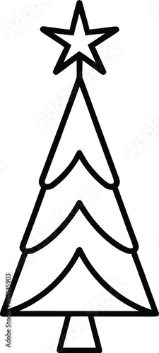 tree topper icon on transparent background