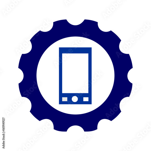 phone repair vector logo on white background