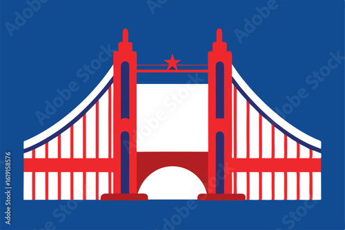 san francisco golden gate bridge with patriotic co (1).eps
