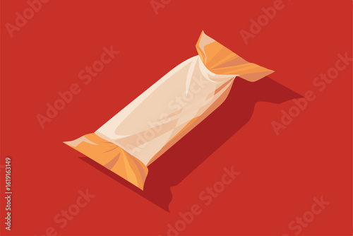 transparent plastic wrap crinkles background  .eps