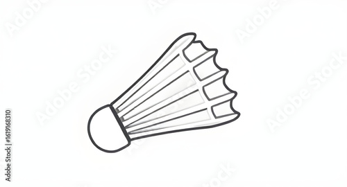 Shuttle vector, Badminton equipment, Shuttlecock illustration, Shuttlecock clipart, Shuttlecock silhouette, Feather birdie, Shuttlecock game, Badminton accessory, Shuttlecock on white, Lightweight shu