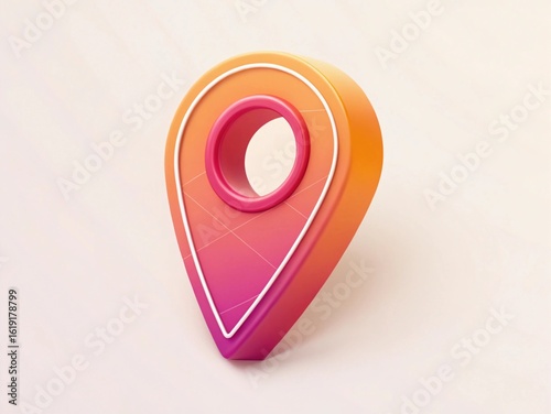 map pointer with pin icon vector illustration