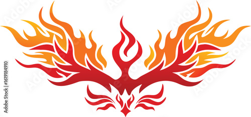 fire flames set vector hot illustration heat