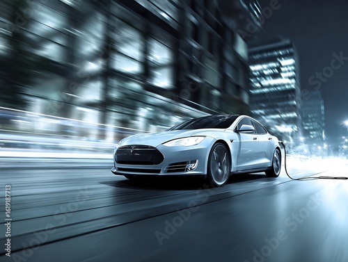 Electric Car Charging in Urban Setting