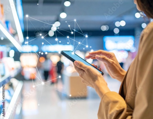 Seamless Omnichannel Retail: In-Store & Smartphone Interaction. Integrated Customer Experience & Modern Commerce
