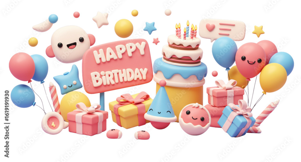Obraz premium happy birthday cake