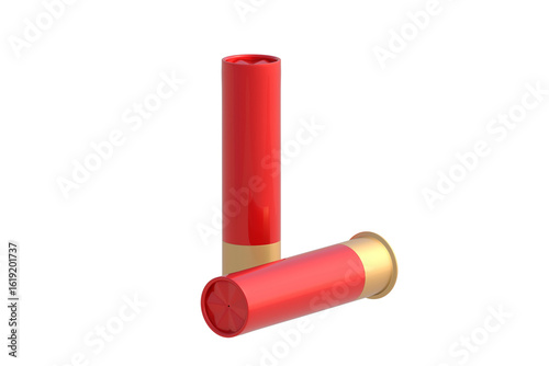 Photography Bullets for skeet shooting isolated on white background
