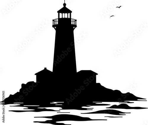 lighthouse silhouette vector, lighthouse, sea, tower, building, sky, light, architecture, sunset, beacon, navigation, beach, water, ocean, silhouette, house, clouds, coast, coastline, safety, landscap