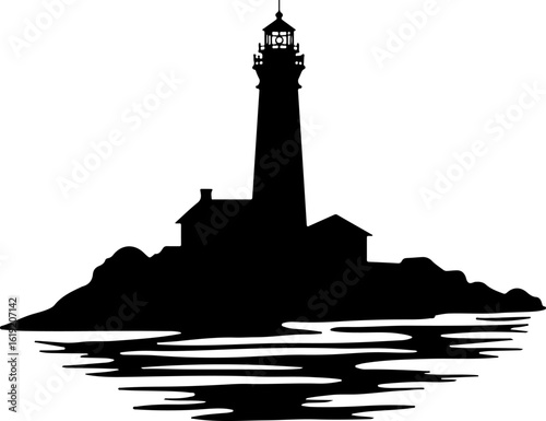 lighthouse silhouette vector, lighthouse, sea, tower, building, sky, light, architecture, sunset, beacon, navigation, beach, water, ocean, silhouette, house, clouds, coast, coastline, safety, landscap