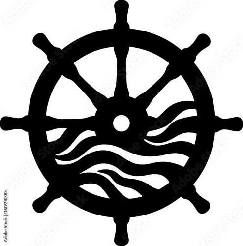 ship steering wheel isolated on white, wheel, ship, sea, boat, nautical, steering, vector, illustration, isolated, helm, symbol, steering wheel, icon, rudder, yacht, sailing, object, direction, marine