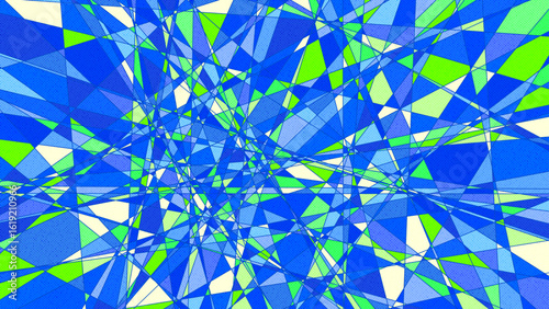 万華鏡のような青の抽象的な幾何学模様の背景