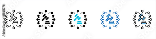 Regulatory Technology Icon Pack Multistyle Illustration