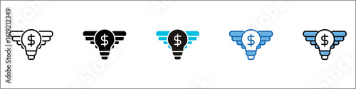 Angel Investor Icon Pack Multistyle Illustration