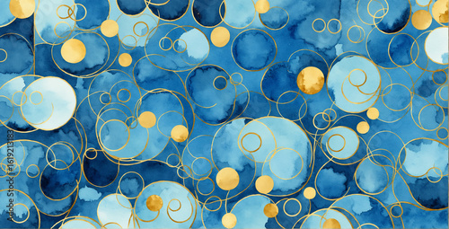 abstract blue watercolor ba...