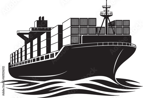 Cargo Ship clip art preview