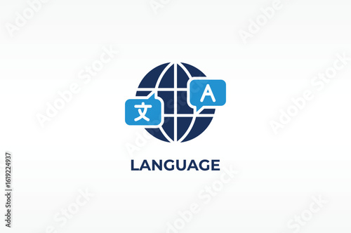 LANGUAGE vector, icon or logo sign isolated symbol illustration