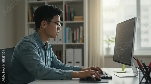 Wallpaper Mural Person working on a computer Torontodigital.ca