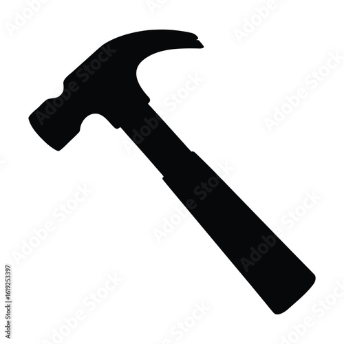 Wallpaper Mural Hammer tool silhouette vector image for carpentry construction and home improvement projects icon Torontodigital.ca