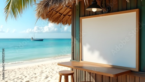 Blank Display Mockup: Blank Whiteboard in the Traditional Kiosk