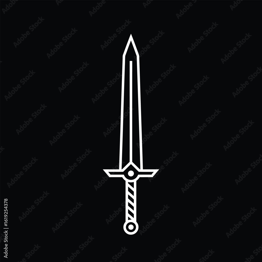 Obraz premium Simple Sword Graphic Design