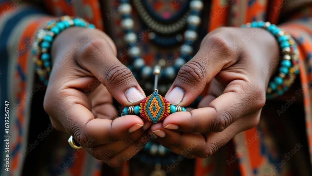 custom made wallpaper toronto digitalHands adorned with vibrant beaded jewelry showcasing artisanal craftsmanship and cultural expression